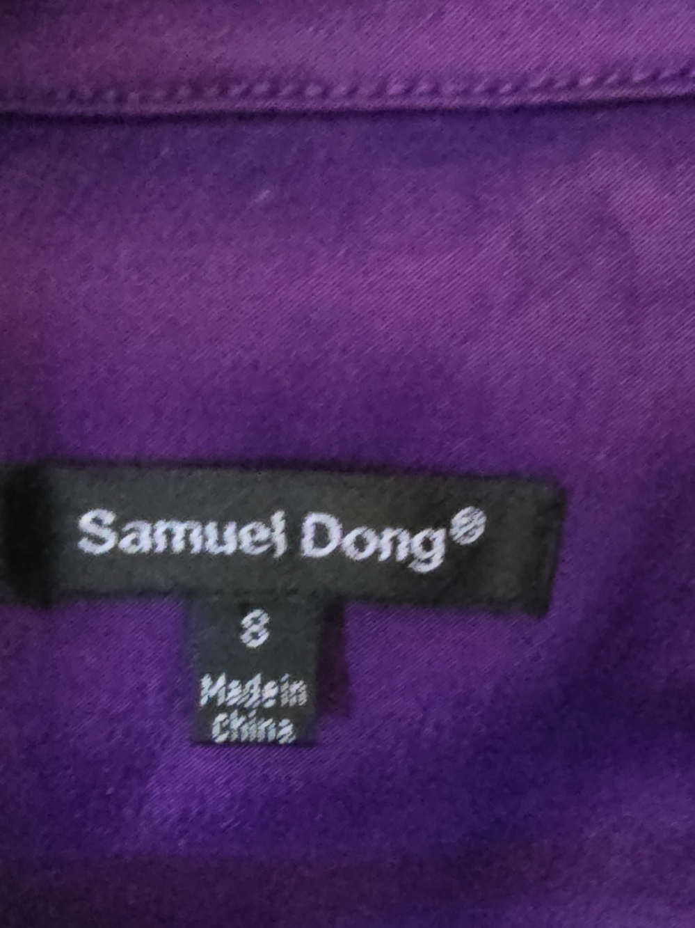 Samuel Dong Purple Iridescent Short-Sleeve Jacket - Picture 3 of 8